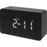 Часы настольные BRESSER MyTime W Color LED, черные 73790